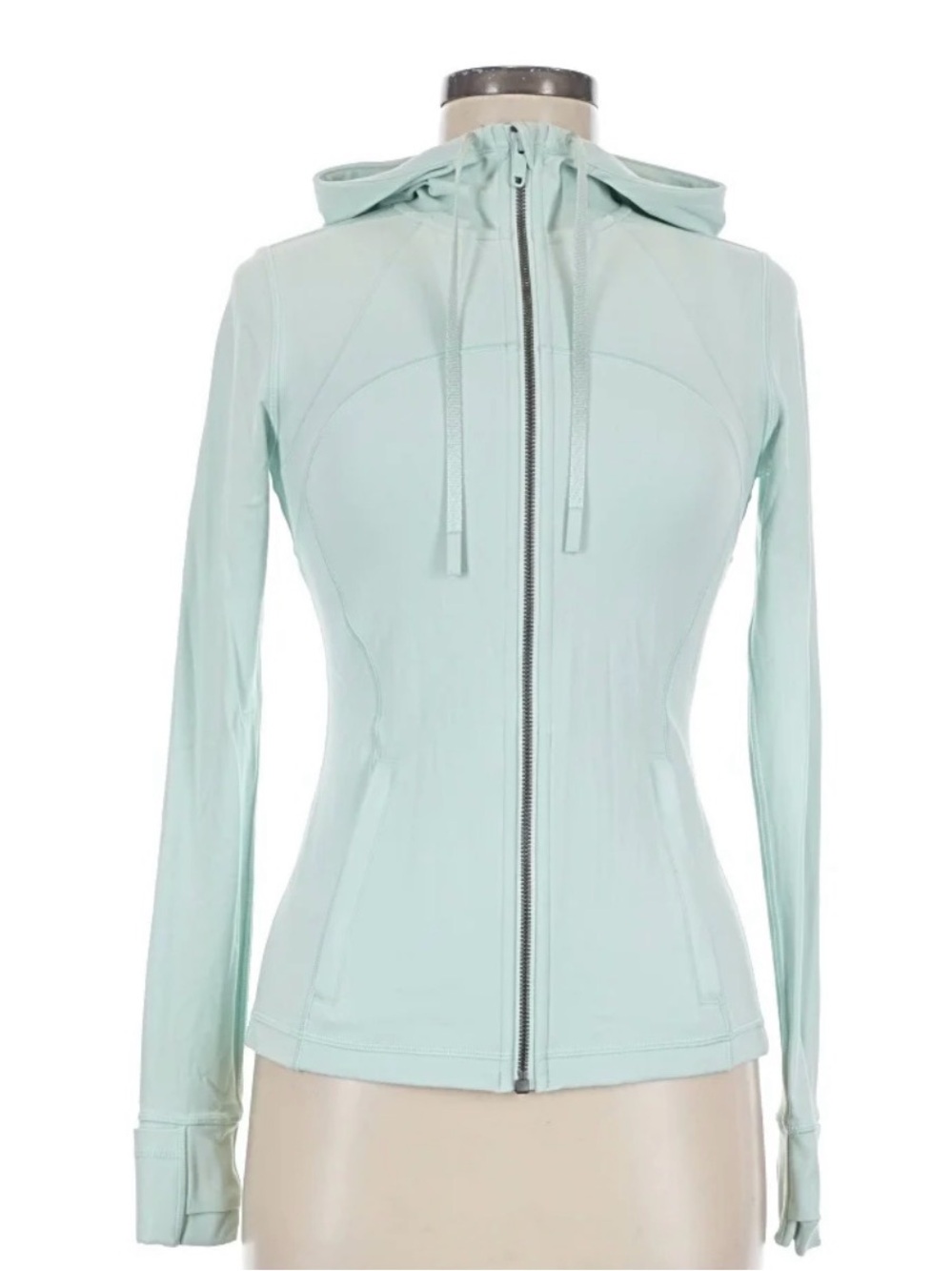 lululemon athletica Mint Green Hooded Zip-Up Jacket